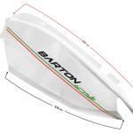 Bal hátsó burkolat (fehér) Barton Active E5 - Moretti