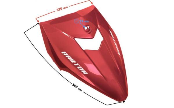 Első burkolat (piros) Barton Scalpel - Moretti