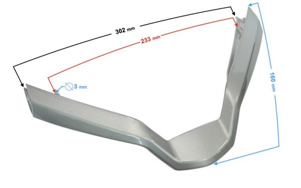 Első dekor burkolat Barton Scalpel - Moretti