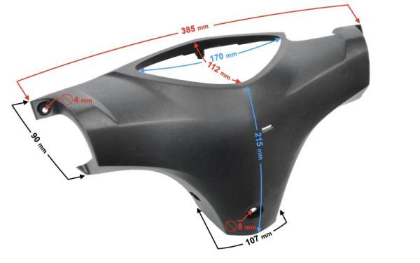 Műszerfal burkolat (fekete) Barton Scalpel - Moretti