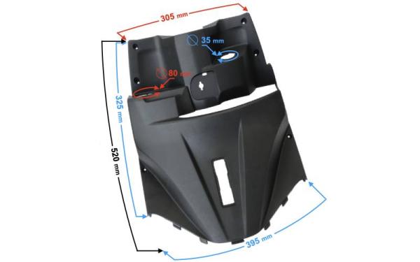 Térdidom (fekete) Barton Scalpel - Moretti