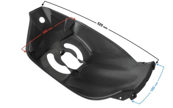 Középső első burkolat (fekete) Barton Scalpel - Moretti
