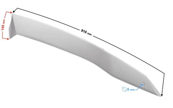 Ülés alatti burkolat jobb (fehér) Barton E-Max / E-Max One - Moretti