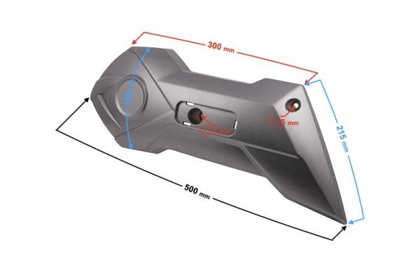 Teleszkóp burkolat jobb (szürke) Barton E-Max - Moretti