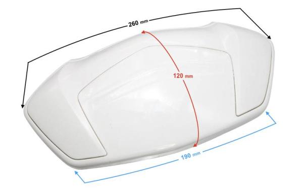 Háttámla burkolat (fehér) Barton E-Max - Moretti