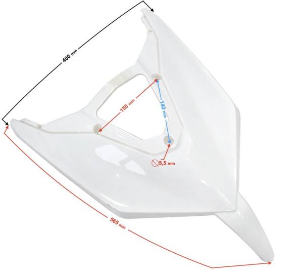 Első alsó dekor burkolat (fehér) Barton E-Max One - Moretti