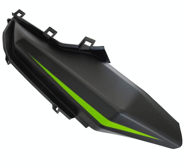 Benzintank burkolat jobb hátsó (fekete-zöld) Barton Blade R - Moretti