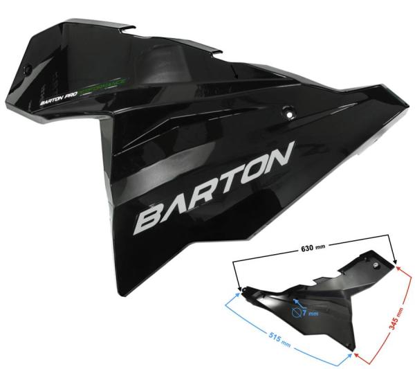 Jobb hátsó burkolat (fekete-zöld) Barton Blade R - Moretti