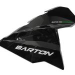 Bal hátsó burkolat (fekete-zöld) Barton Blade R - Moretti