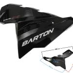 Jobb hátsó burkolat (fekete-piros) Barton Blade R - Moretti