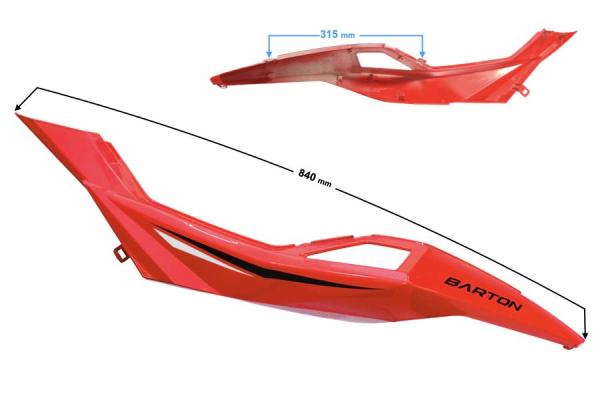 Bal hátsó ülés alatti burkolat (piros) Barton Blade R - Moretti