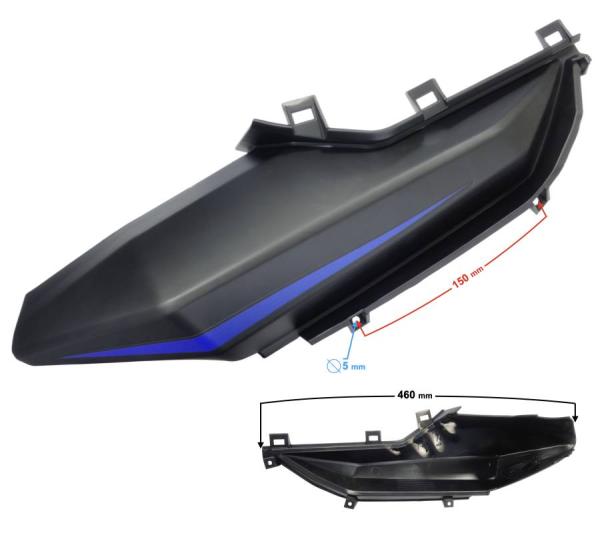 Benzintank burkolat bal (fekete-kék) Barton Blade R - Moretti