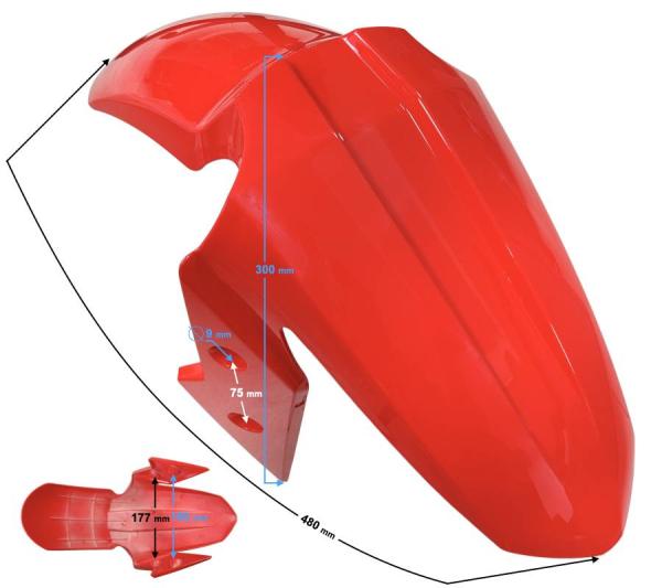 Sárvédő (piros) Barton Blade R - Moretti
