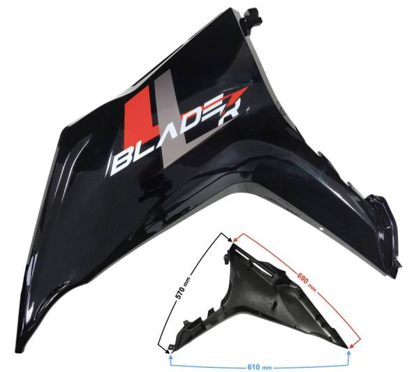 Bal első burkolat (piros) Barton Blade R - Moretti