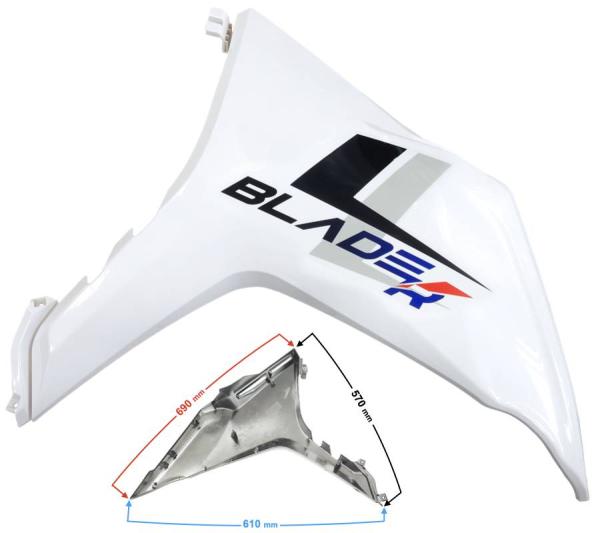 Jobb első burkolat (kék) Barton Blade R - Moretti