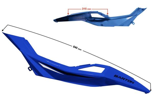 Ülés alatti burkolat bal hátsó (kék) Barton Blade R - Moretti