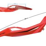 Ülés alatti burkolat jobb hátsó (piros) Barton Blade R - Moretti