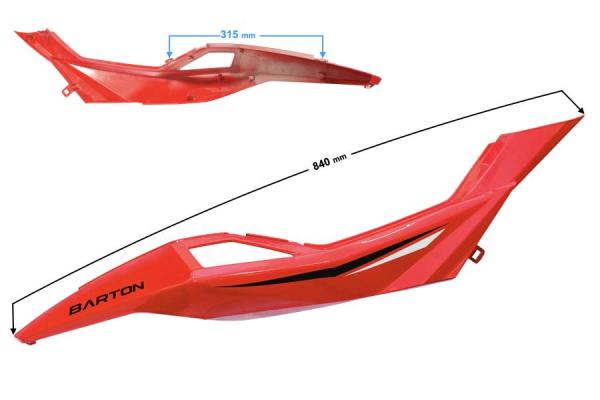 Ülés alatti burkolat jobb hátsó (piros) Barton Blade R - Moretti