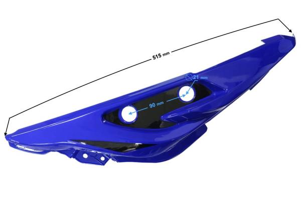 Jobb hátsó burkolat (kék) Barton GT 125 - Moretti