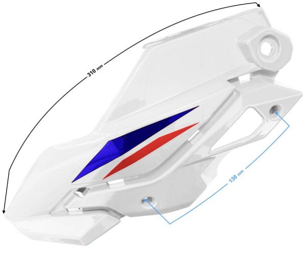 Lámpa burkolat felső bal (fehér) Barton GT 125 - Moretti