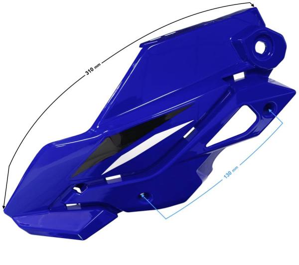 Lámpa burkolat felső bal (kék) Barton GT 125 - Moretti