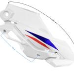 Lámpa burkolat felső jobb (fehér) Barton GT 125 - Moretti