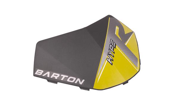 Oldalsó burkolat (fekete-sárga) Barton Hyper 125 - Moretti