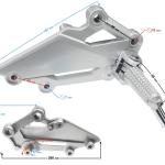 Jobb első lábtartó Barton Blade R - Moretti