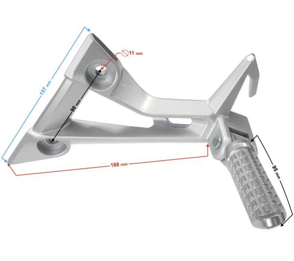 Bal hátsó lábtartó Barton Blade R - Moretti