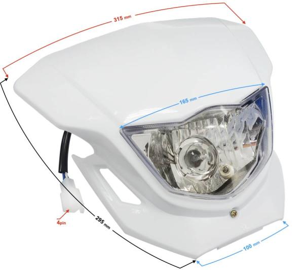 Első lámpa Barton NXT 250 - Moretti