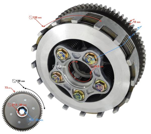 Kuplung Barton Classic 125 - Moretti