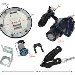 Gyújtáskapcsoló, zár, tanksapka szett Barton Blade R - Moretti