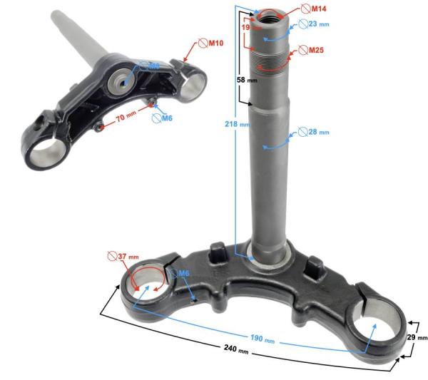 "T-szár" / villabilincs Barton Blade R - Moretti