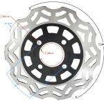 Hátsó féktárcsa Barton Hyper 125 - Moretti