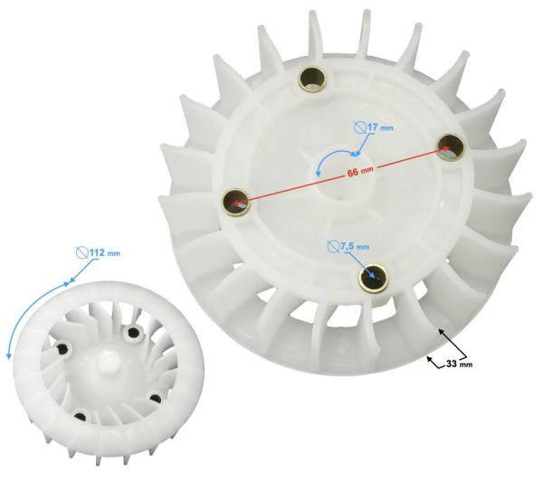 Henger hűtő ventilátor 4T, 50ccm Barton 21 - Moretti