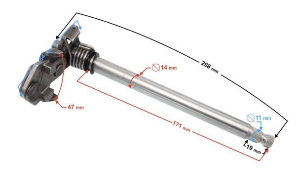 Váltótengely Barton Blade 125 - Moretti