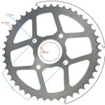 Hátsó lánckerék Barton NXT 250 - Moretti