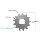 Első lánckerék 420, 13T 20mm-es tengelyre Simson - Moretti