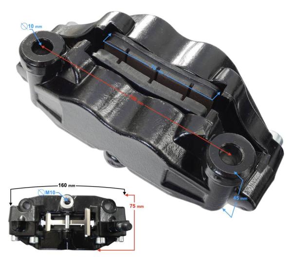 Bal első féknyereg Barton Blade R - Moretti