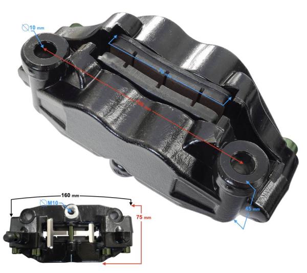 Jobb első féknyereg Barton Blade R - Moretti