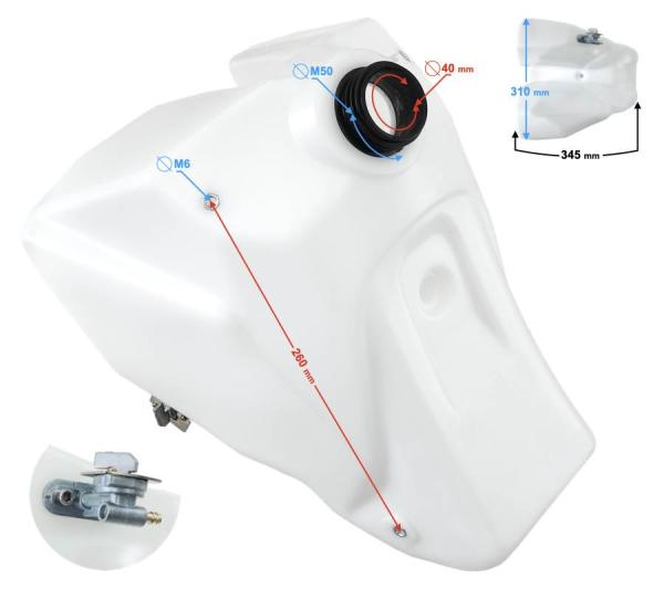 Benzintank Barton NXT 250 - Moretti