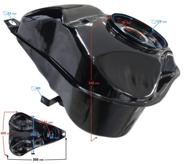 Benzintank Barton GT 125 - Moretti