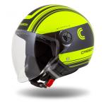 Cassida Handy Metropolis Safety Nyitott Bukósisak (Citromsárga-fekete)