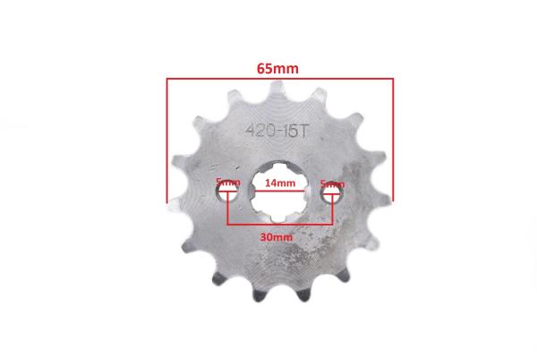 Lánckerék első 420, 15T ATV / Quad 110-125ccm - MR