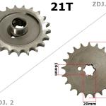 Lánckerék első 428, 21T MZ ETZ 250 - MR