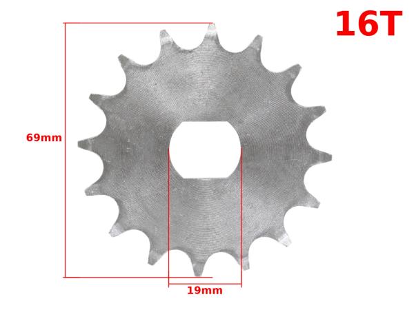 Lánckerék első 420, 16T Simson S51 - MR