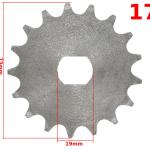 Lánckerék első 420, 17T Simson S51 - MR