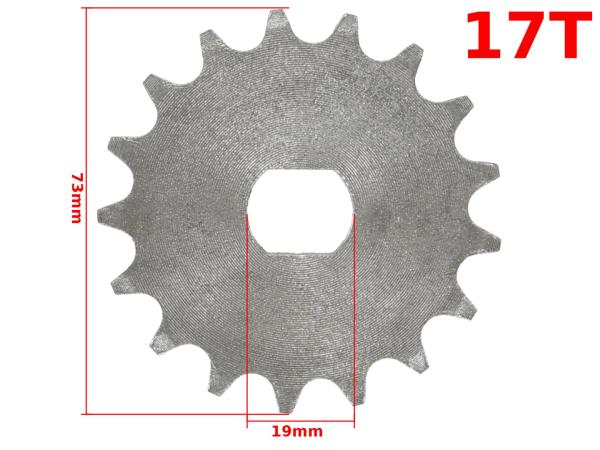 Lánckerék első 420, 17T Simson S51 - MR