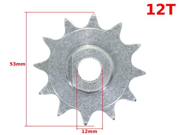 Első lánckerék Romet, 415, 12T - MR