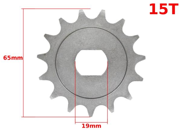 Első lánckerék Simson S51, 420, 15T - MR